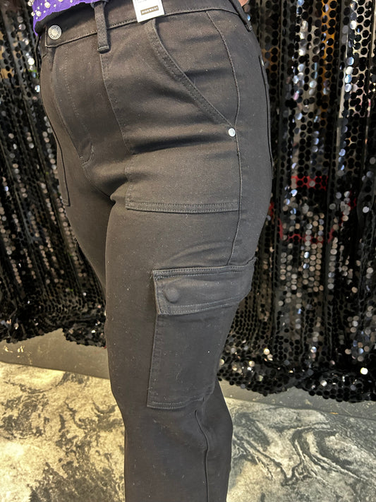 Judy Blue High Waisted Cargo Wide