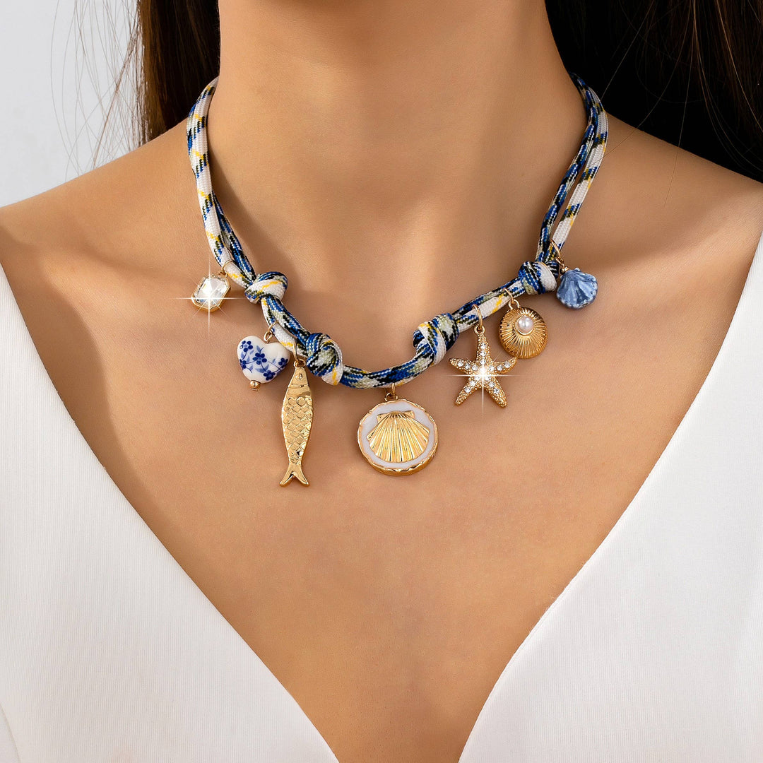 Rope Starfish Necklace