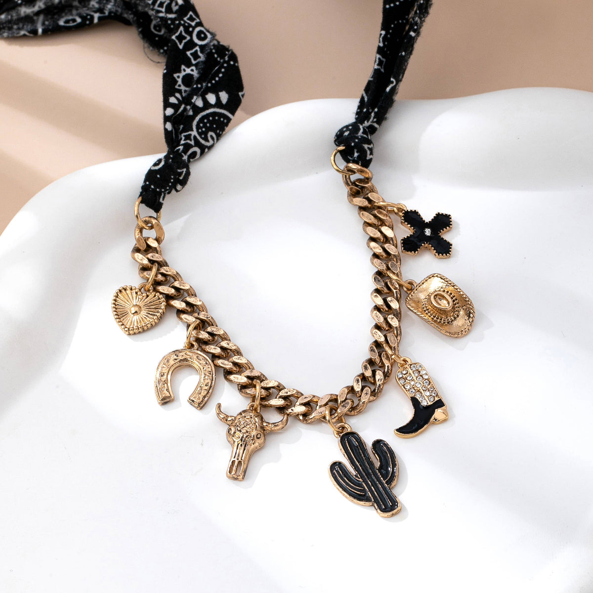 Western Scarf Necklace
