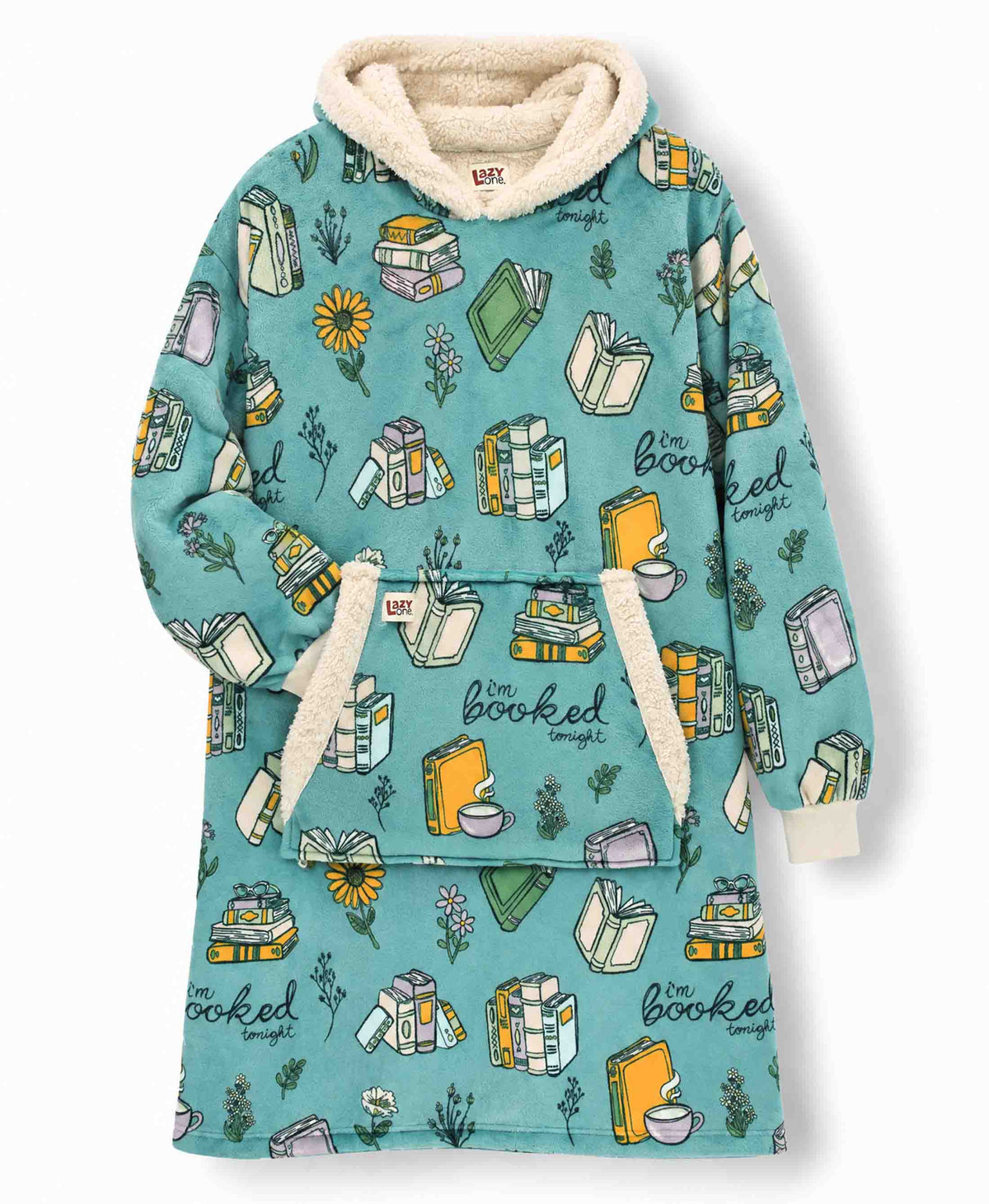 Oversized Wearable Blanket – Booked Blanket Hoodie