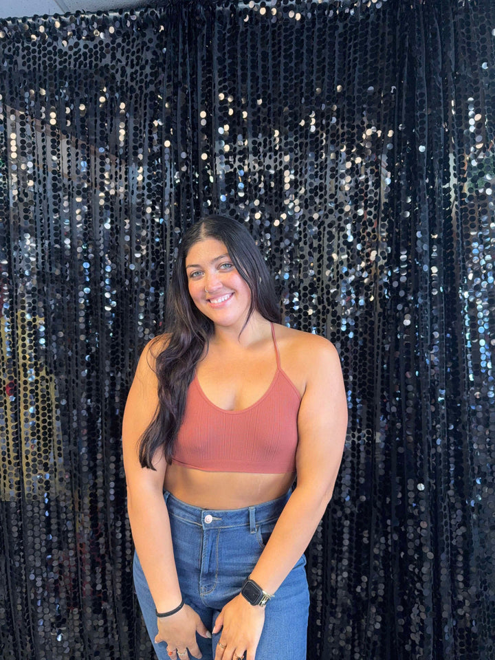 Tattoo Mesh Racerback Bralette