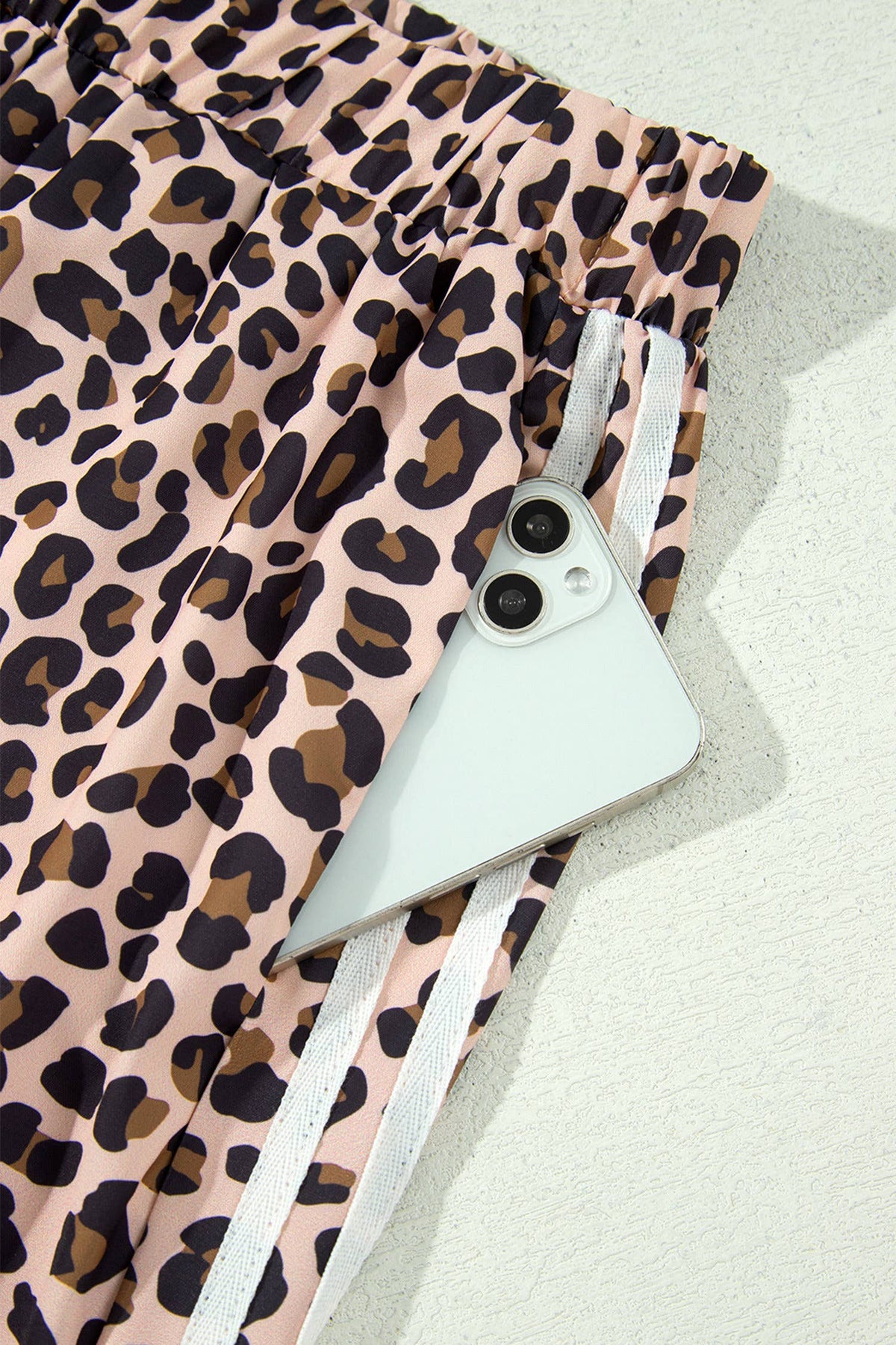 Leopard Stripe Wide Leg Pant