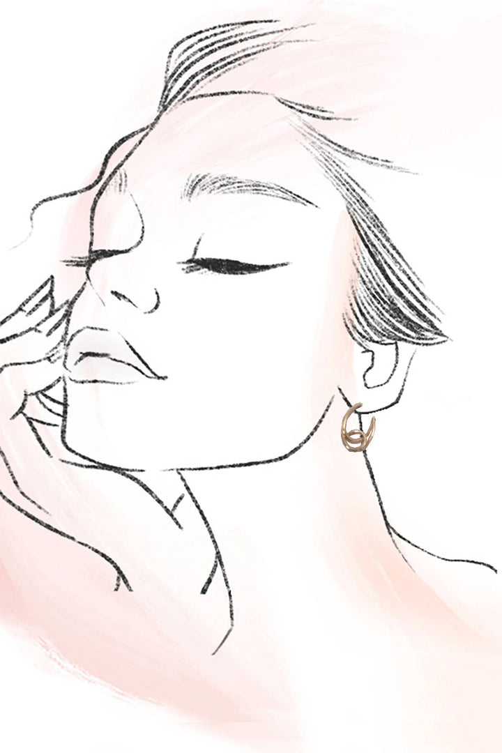 TRIO HUGGIE HOOP EARRINGS - GOLD