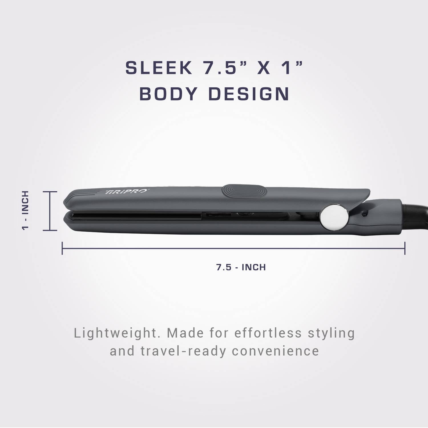 Mini ToGo Flat Iron with Travel Carrying Bag