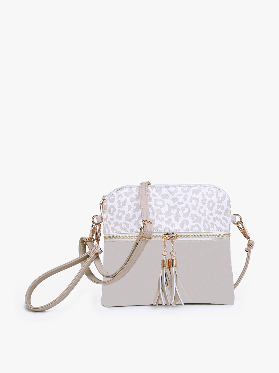 Cheetah Double Zip Crossbody/Wristlet