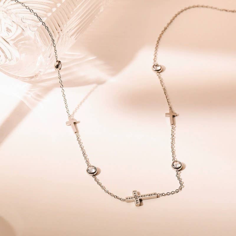 Silver Cross Necklace