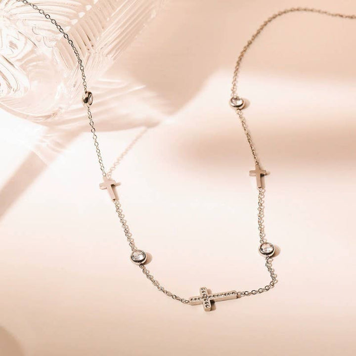 Silver Cross Necklace