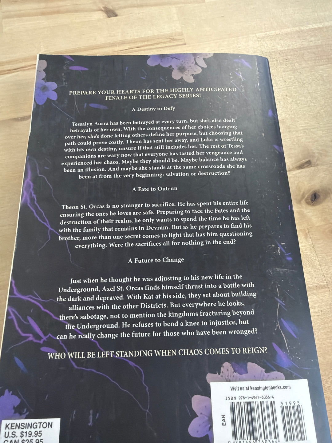 The dawn of chaos ￼and fury by Melissa K Roehrich