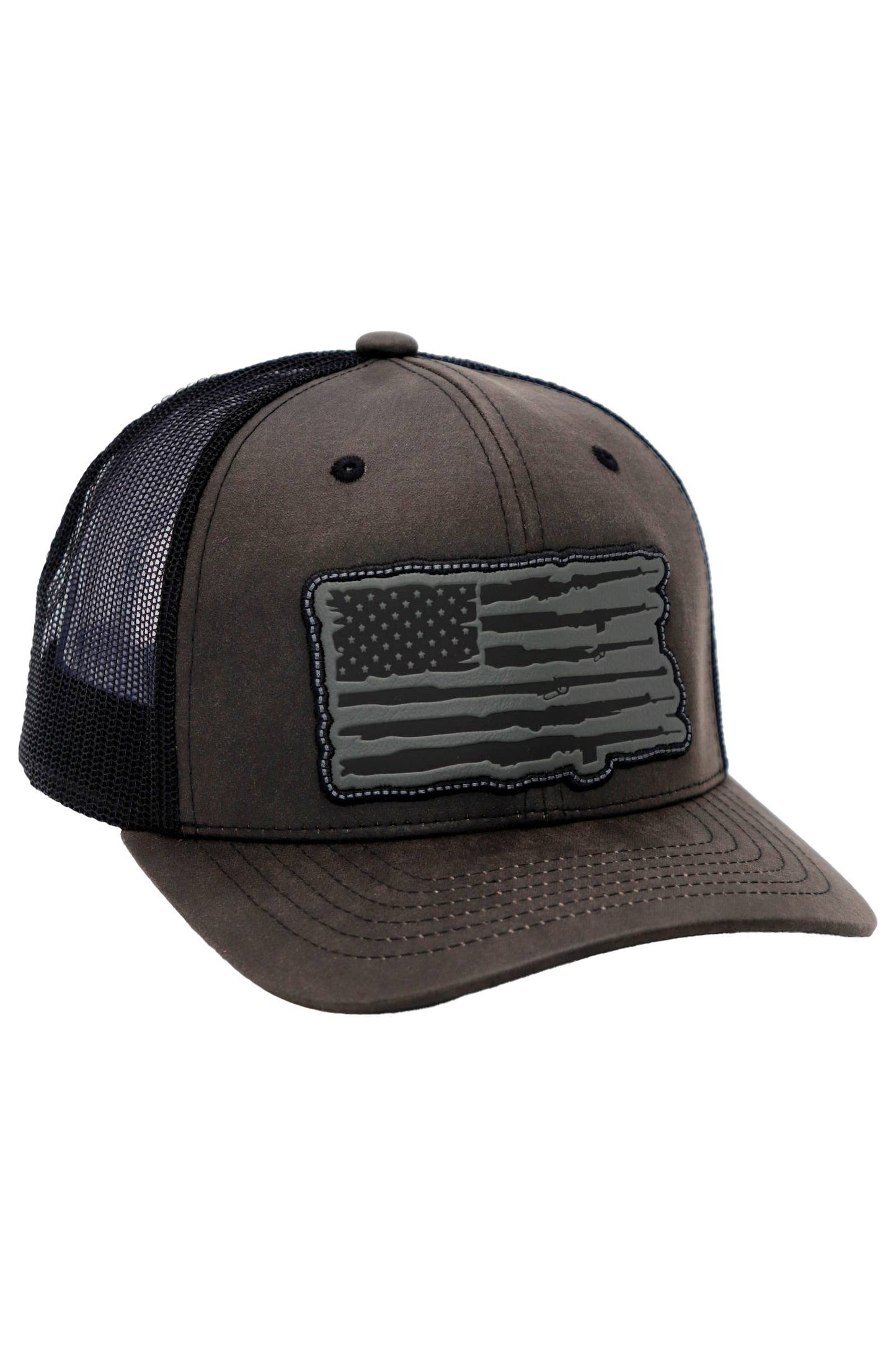 Rifle American Flag Trucker Hat