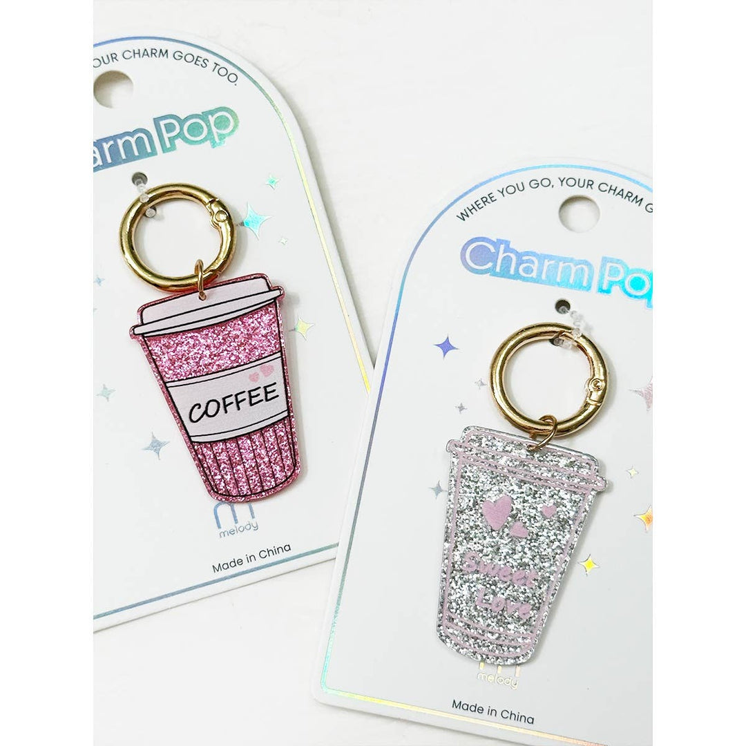 Sparkled Coffee Keychain