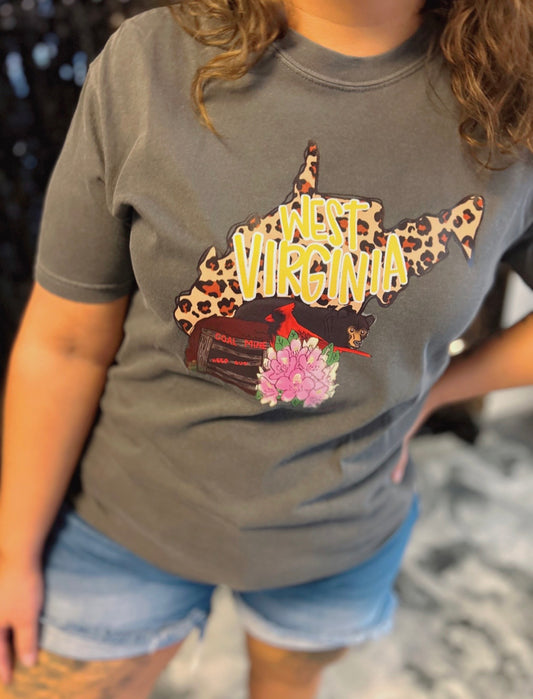 WV State Hand Drawn Tee