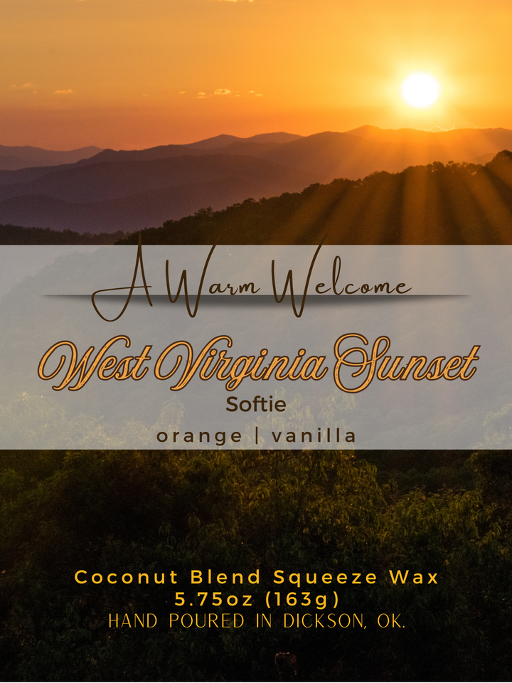 West Virginia Sunset Squeeze Wax