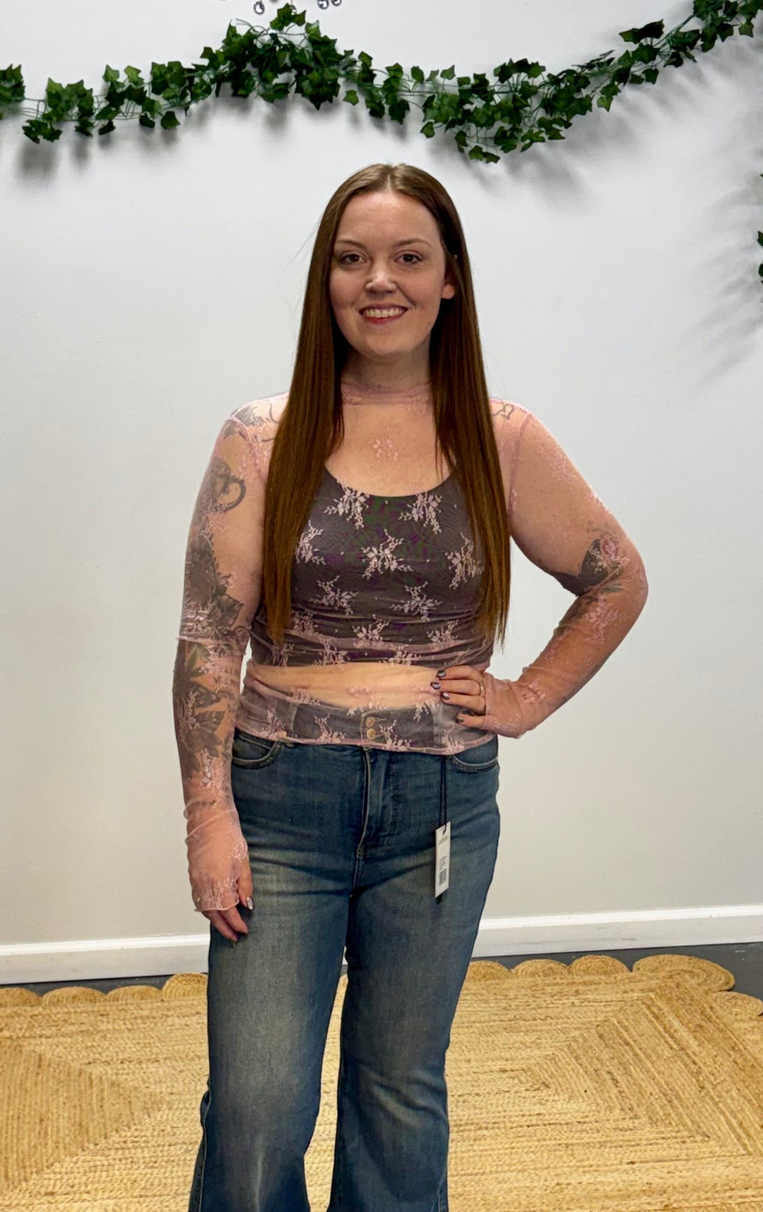 Mesh Lace Longsleeve