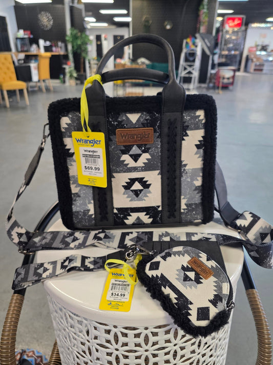 Wrangler Sherpa Bag & Wristlet