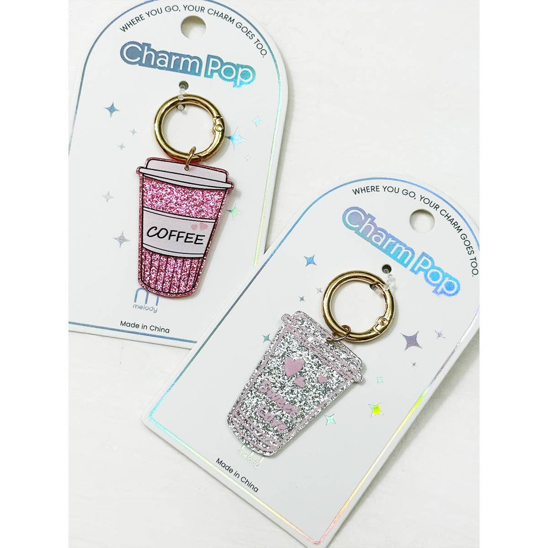 Sparkled Coffee Keychain