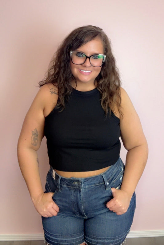 SASSY RIBBED BASIC TANK
