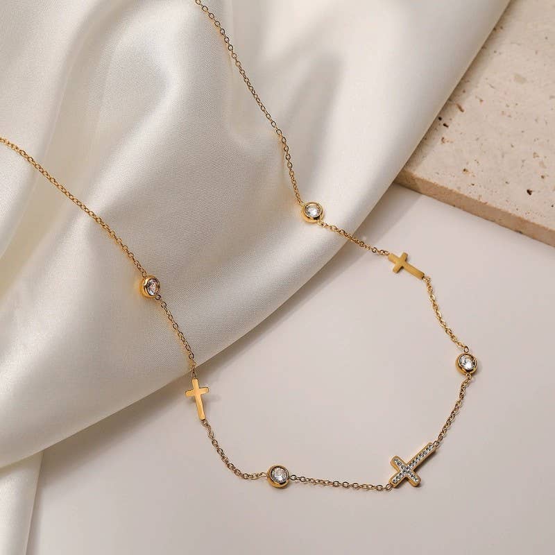 Silver Cross Necklace