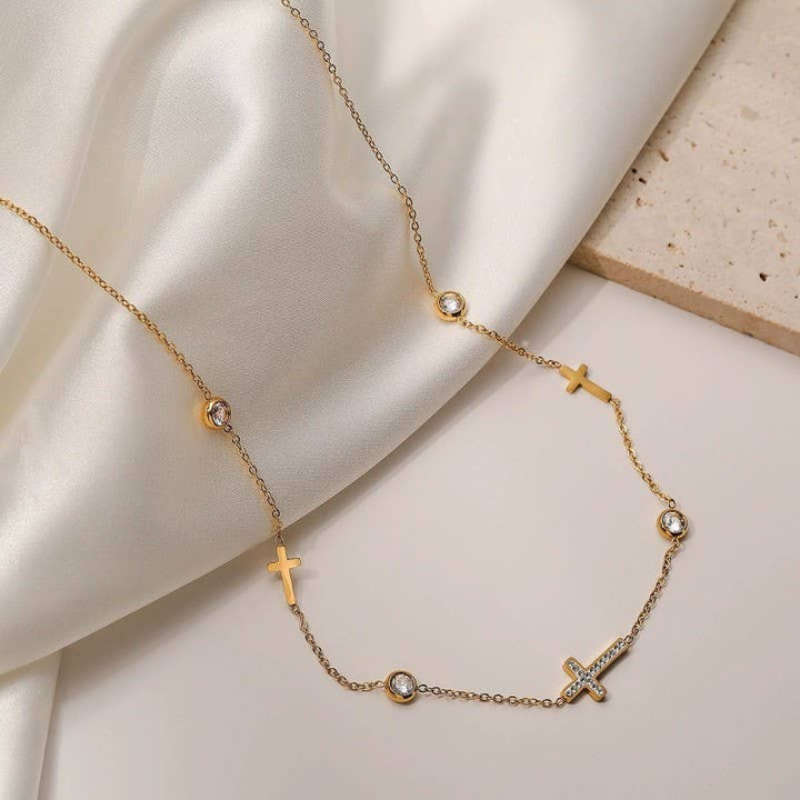 Silver Cross Necklace