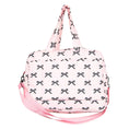 Load image into Gallery viewer, Black & Pink Mini Bows Duffel Weekender
