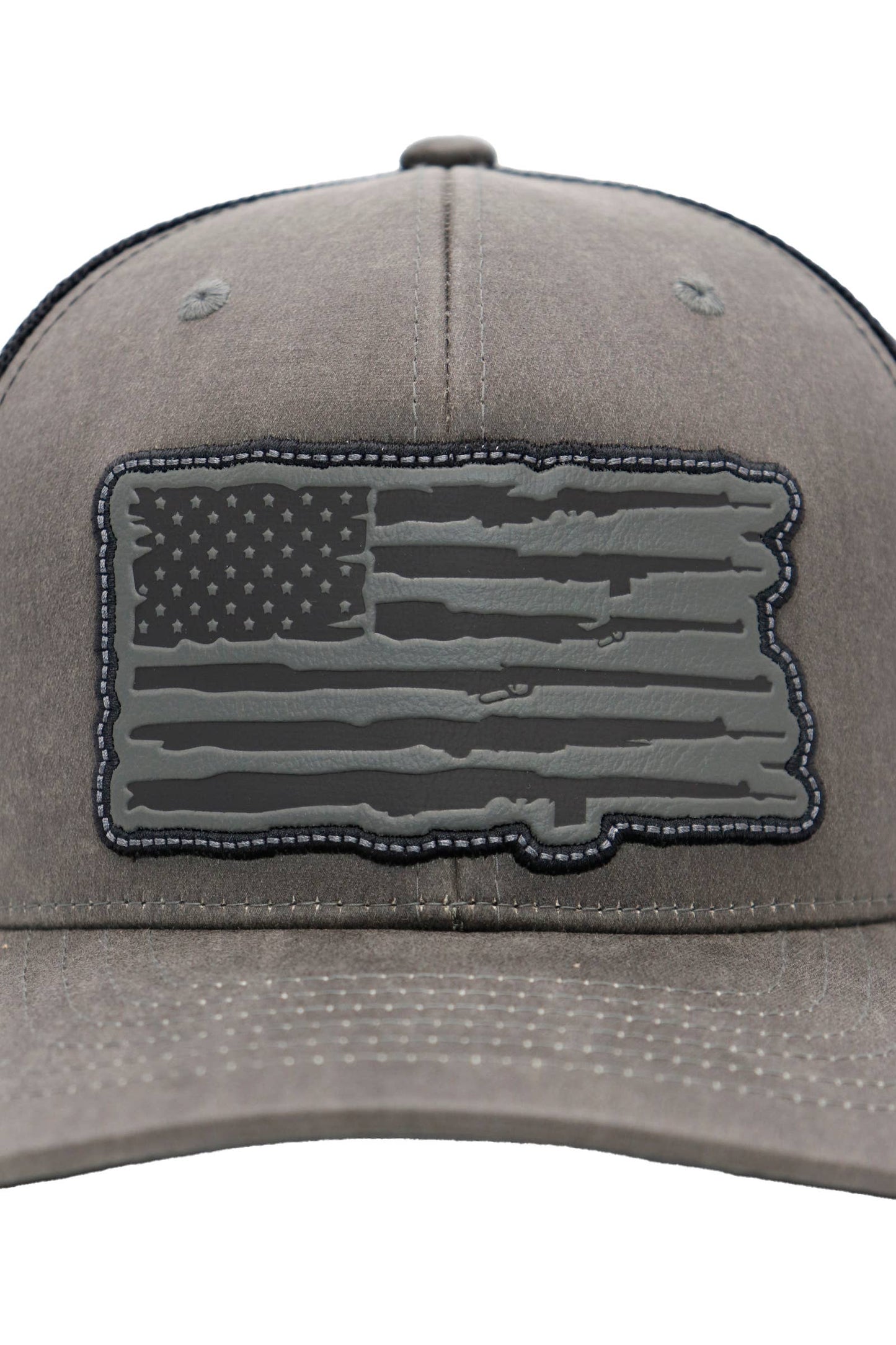 Rifle American Flag Trucker Hat