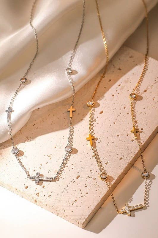 Silver Cross Necklace