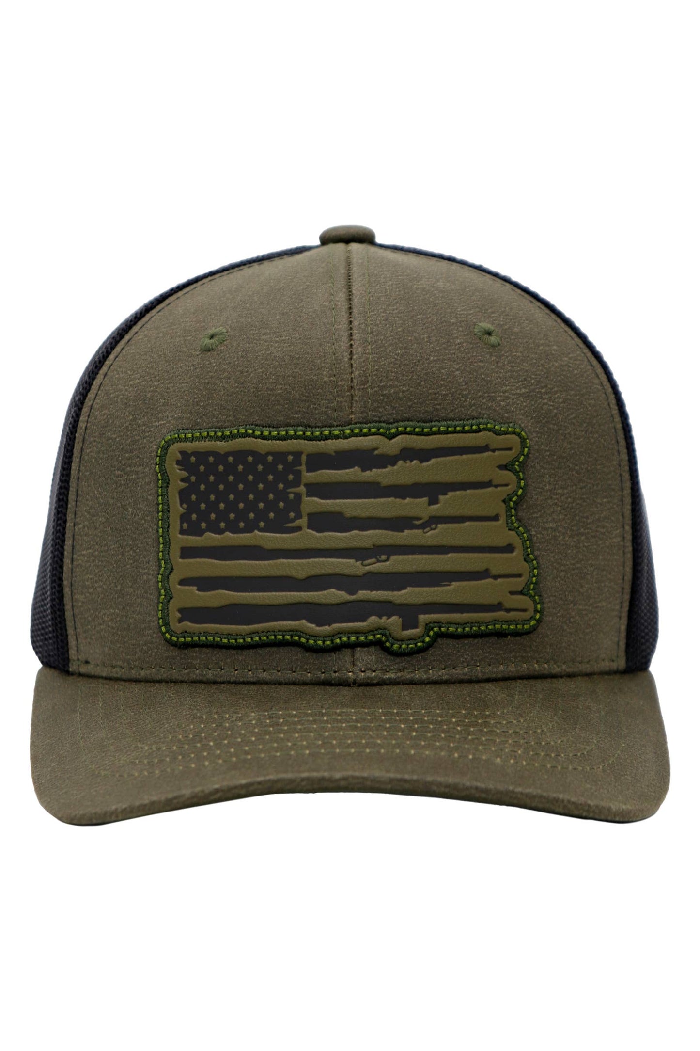Rifle American Flag Trucker Hat