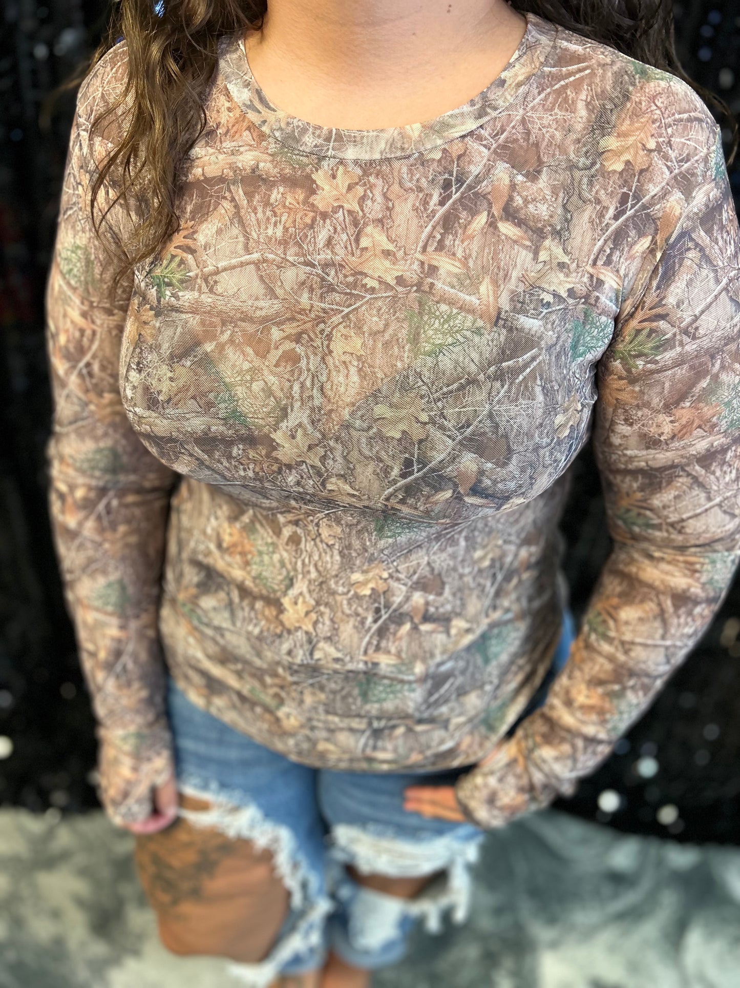 Camo Mesh Longsleeve