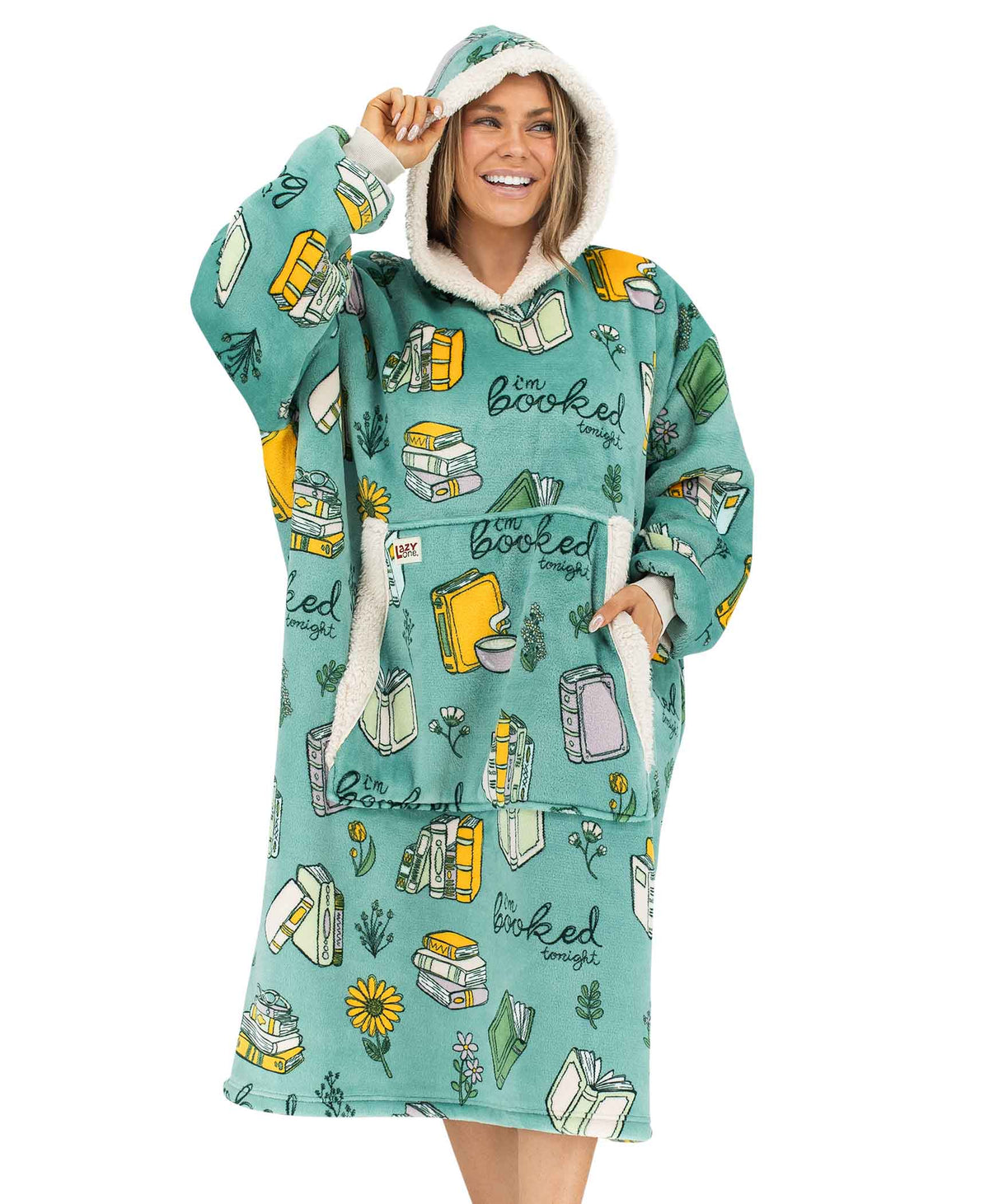 Oversized Wearable Blanket – Booked Blanket Hoodie