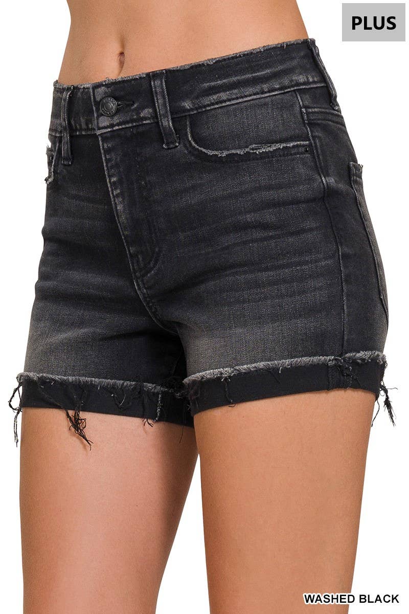Black Denim Short