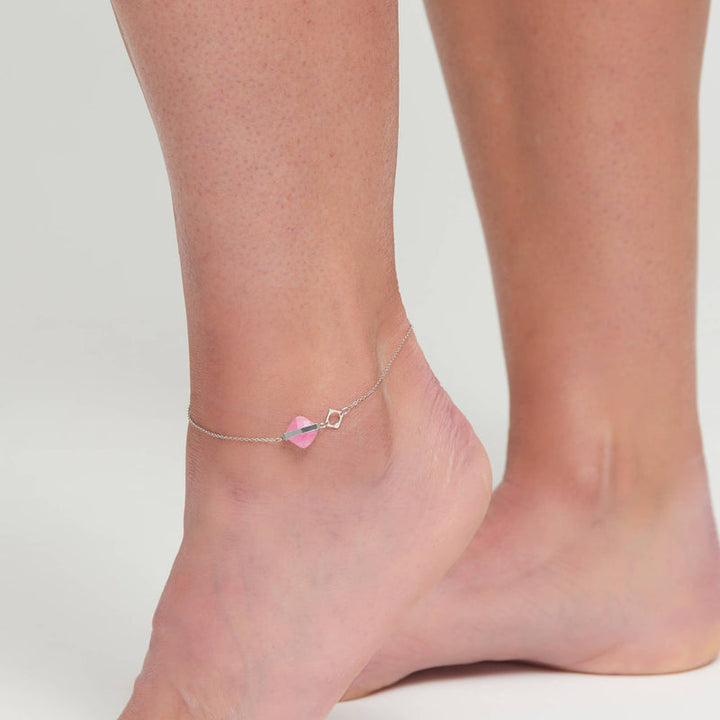 Beaded Sea Glass Anklet