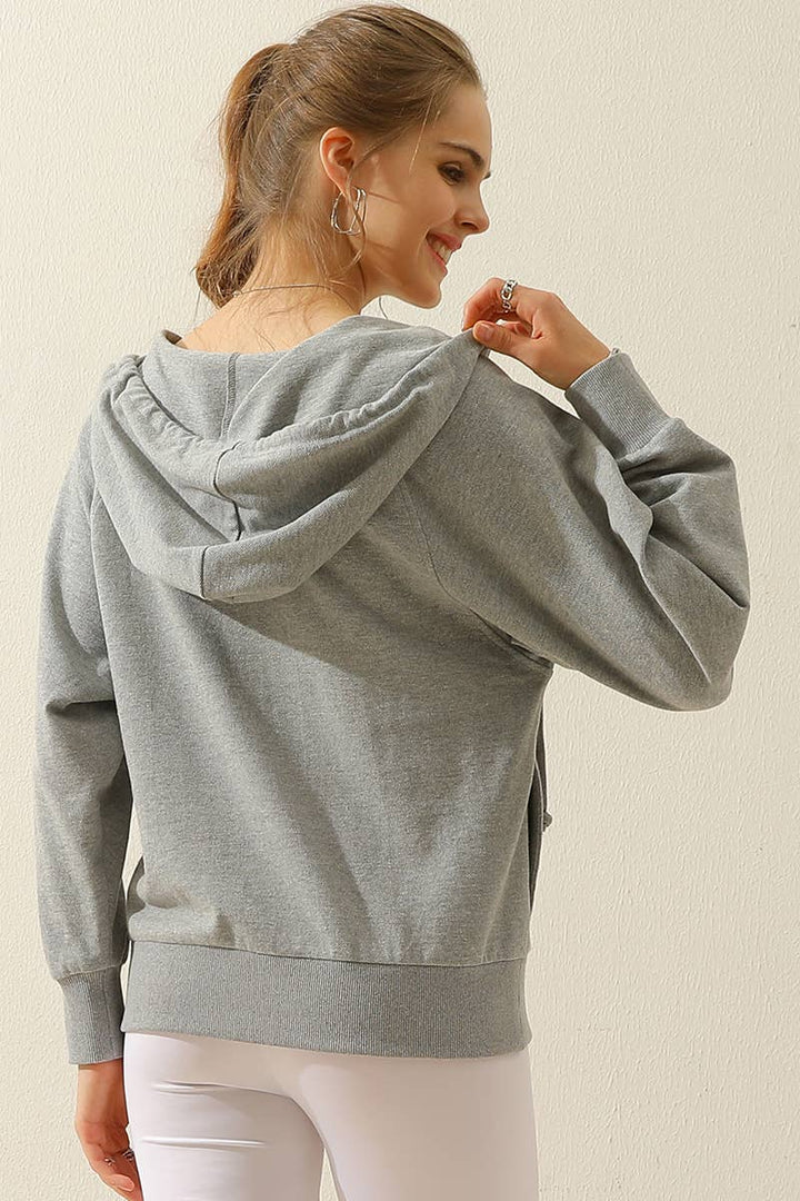 V Neck Hoodie