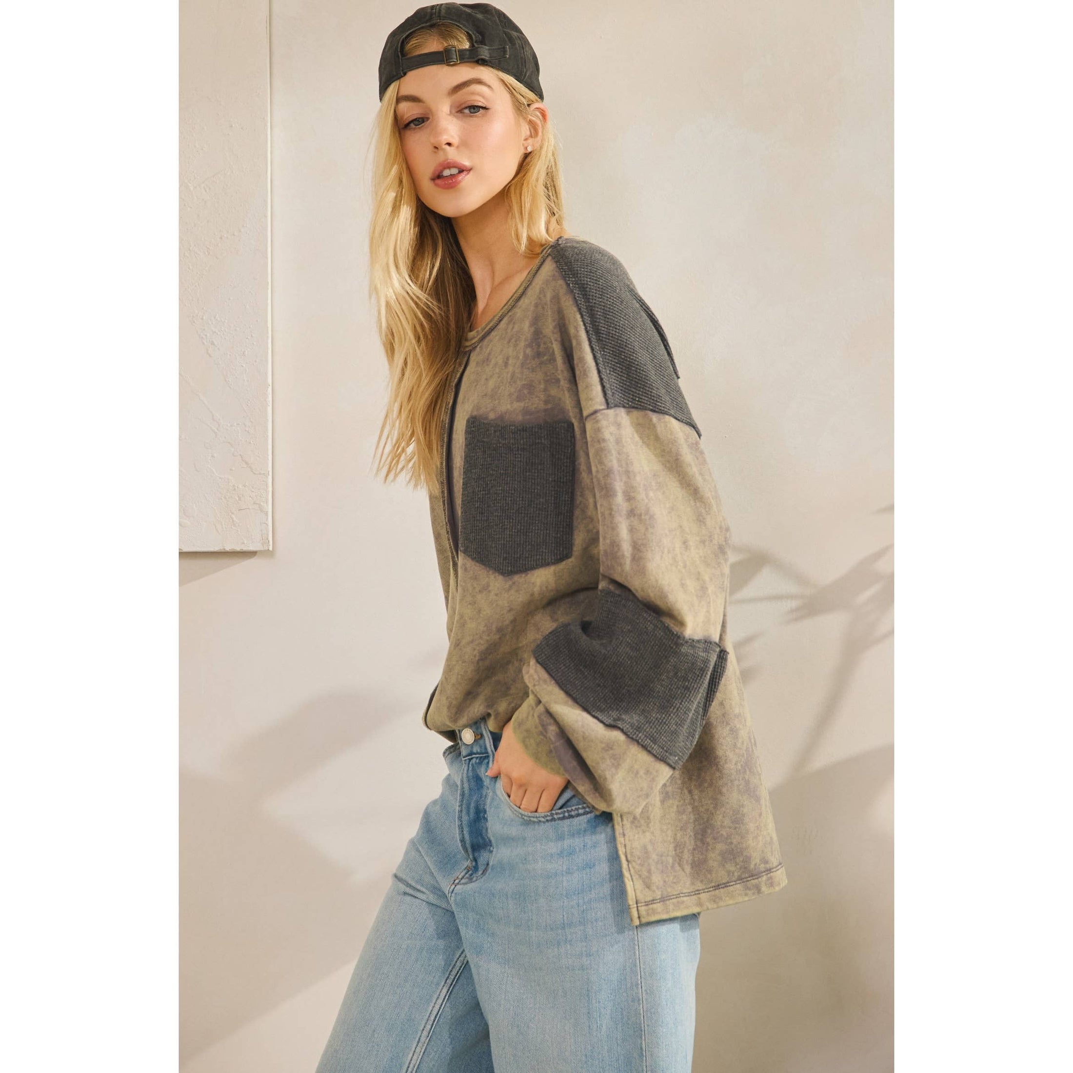 THE WASHED UTILITY POCKET PULLOVER