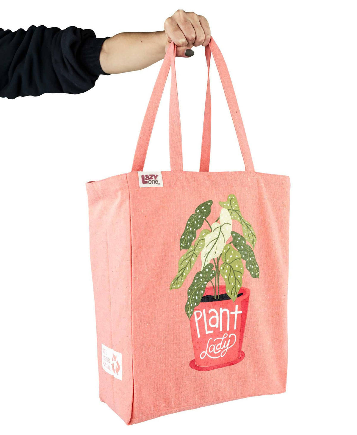 Plant Lady Canvas Tote Bags, Reusable Shopping Bags
