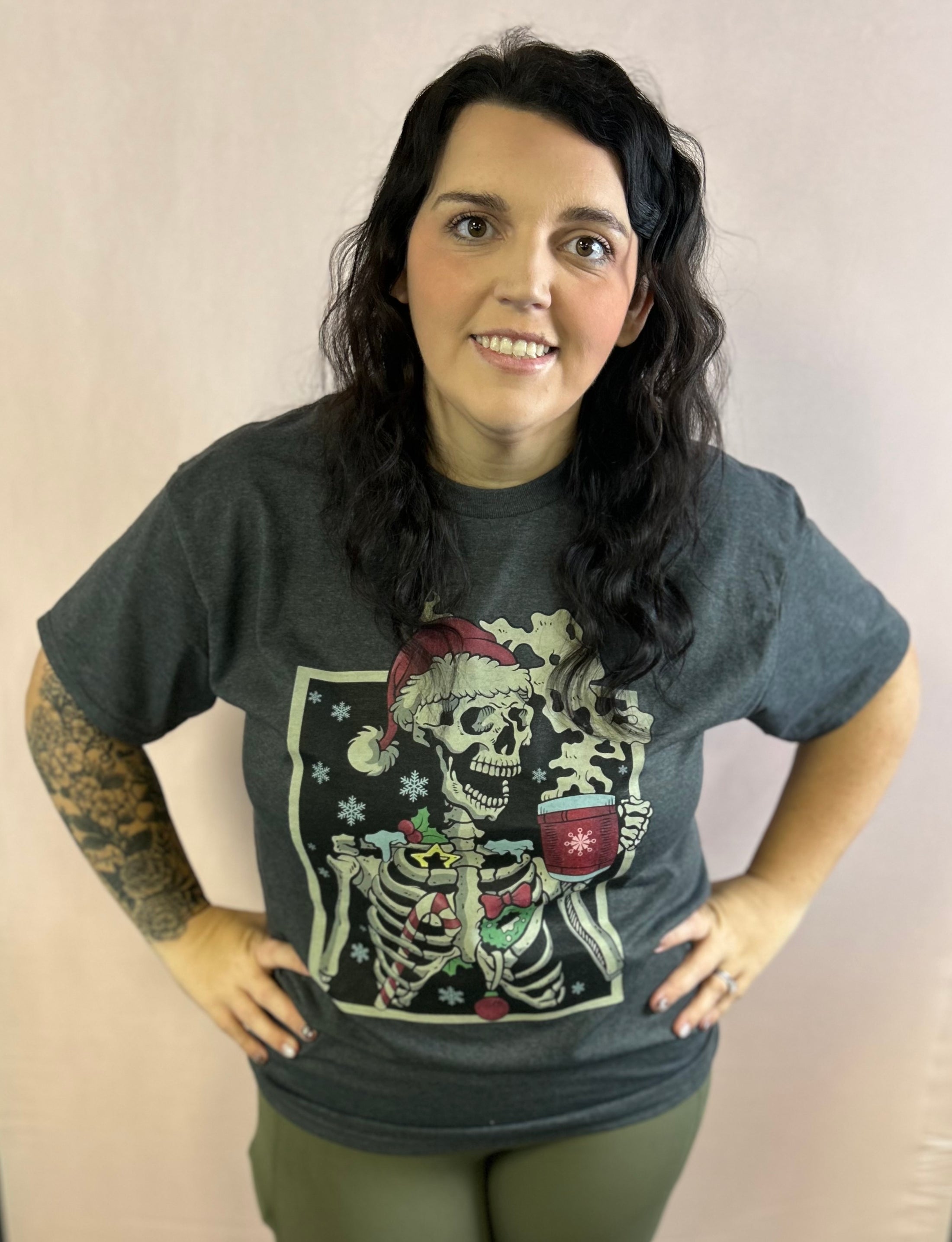 Dead Inside Skeleton Christmas Shirt