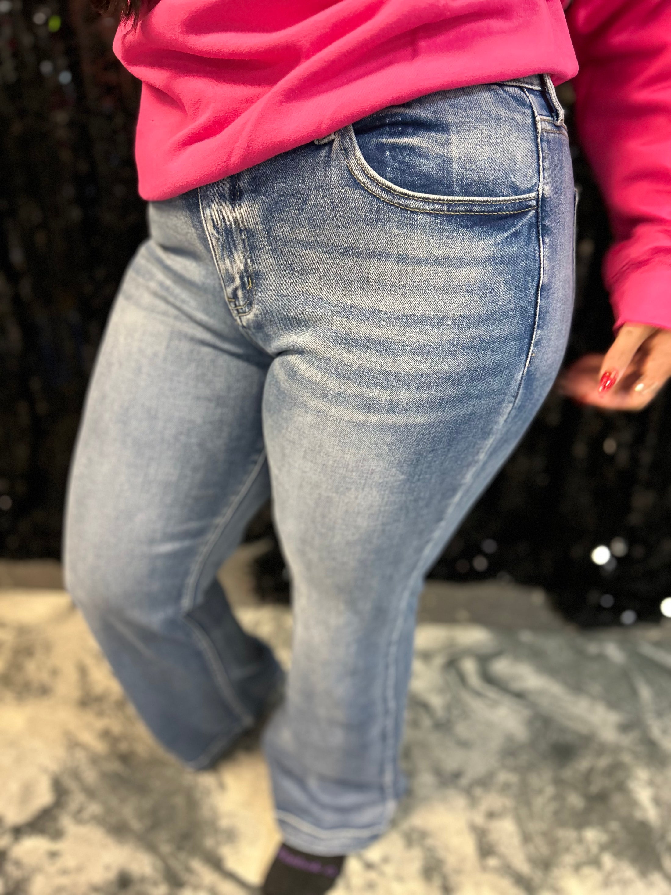 Kancan Sunrise High Rise Wide Leg Flare