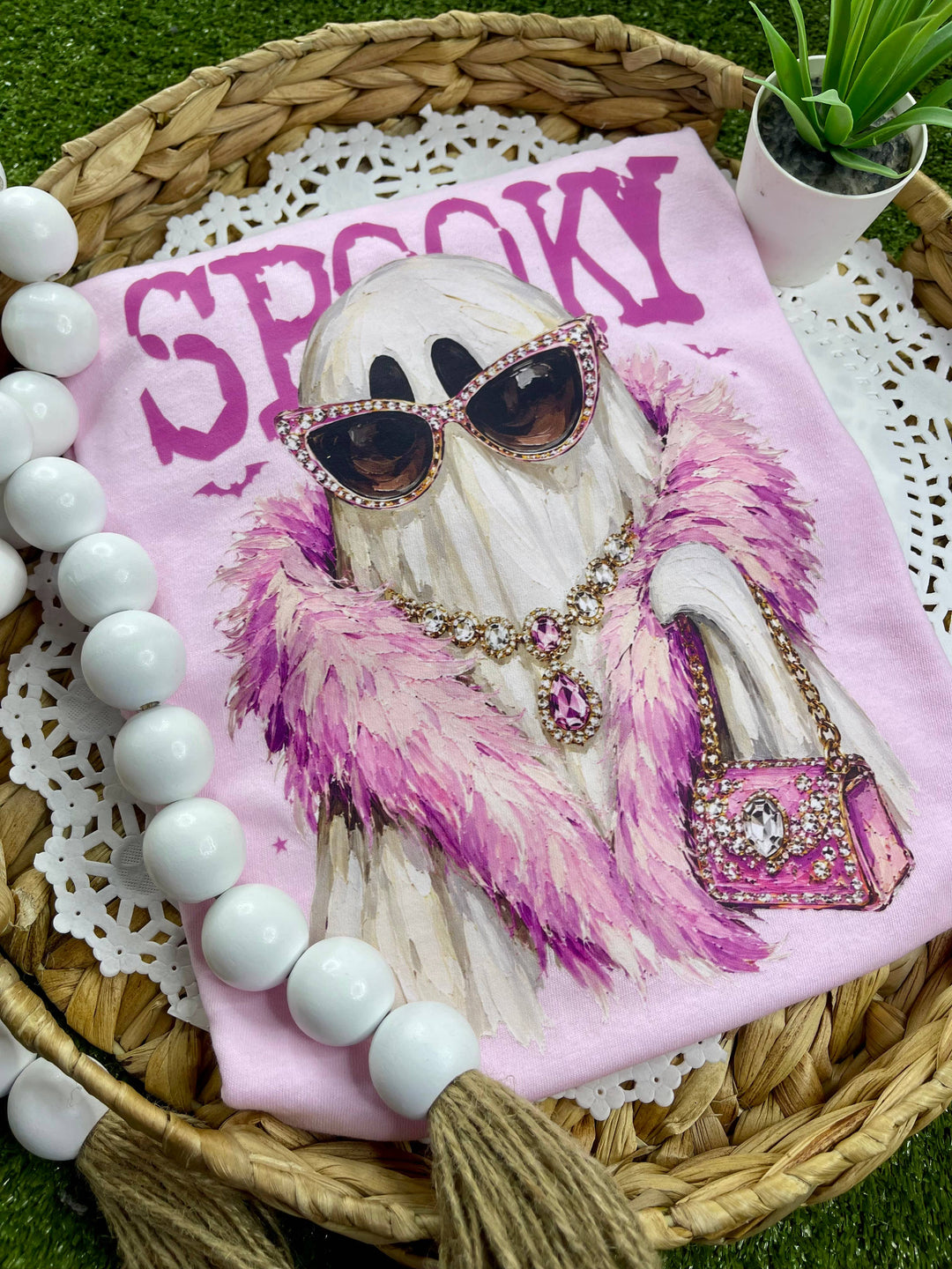 Spooky in Style (Port & Co)(DTF=Order Separate): Light Pink / Yes (I only have DTF garments in my cart) / S