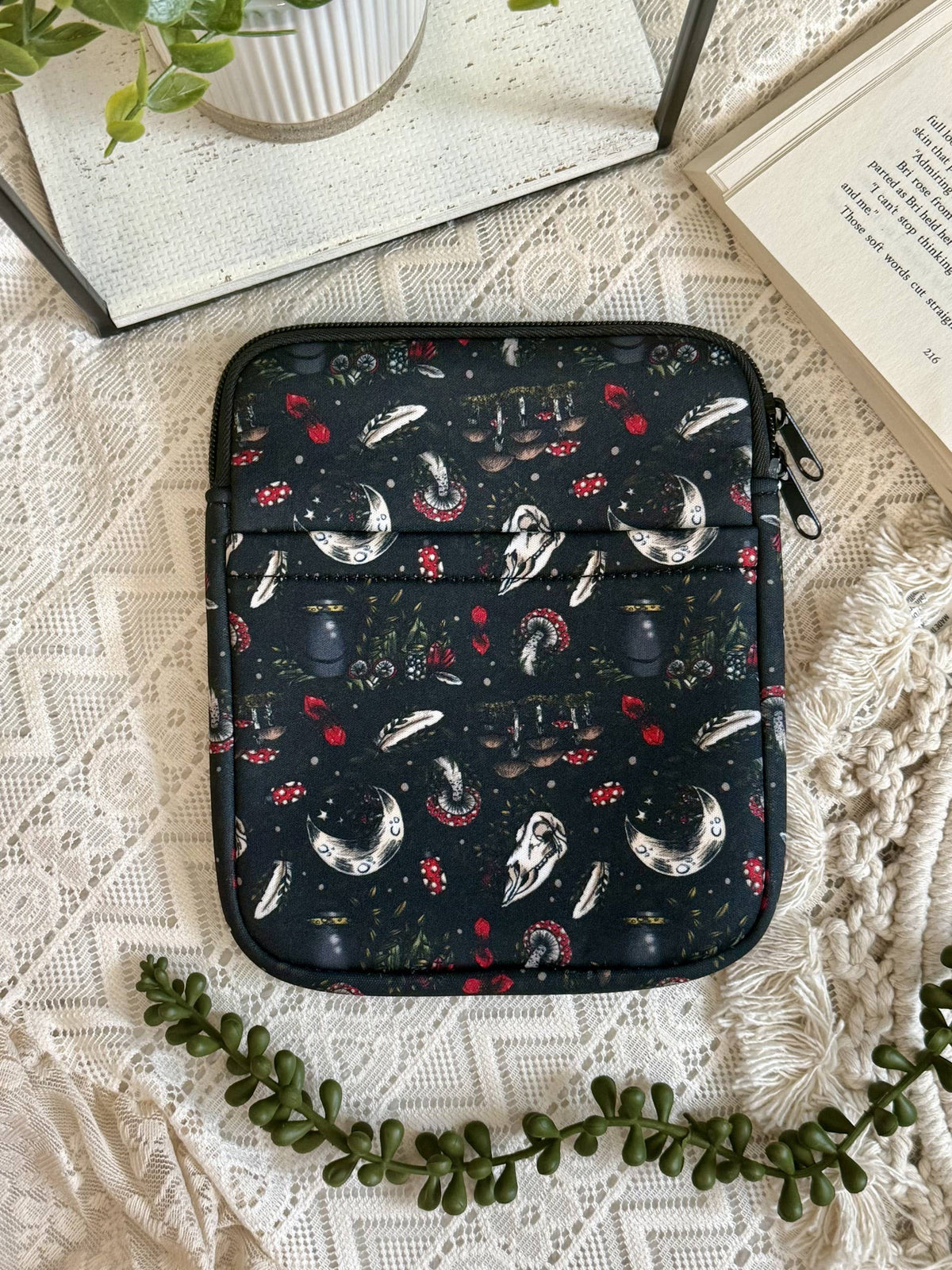 Boho Floral Mushroom Kindle Sleeve