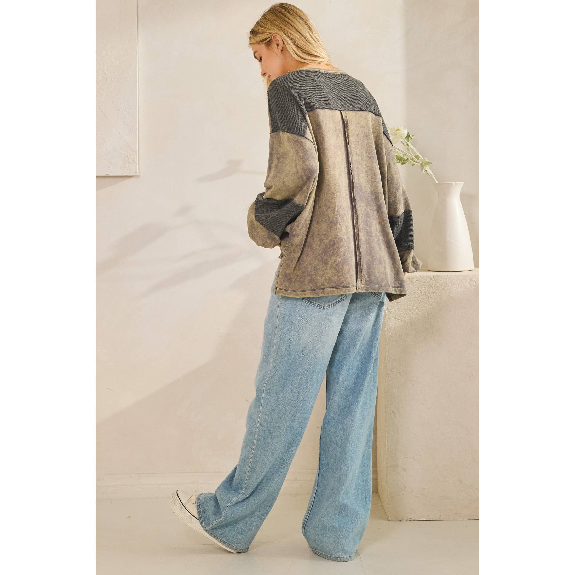 THE WASHED UTILITY POCKET PULLOVER