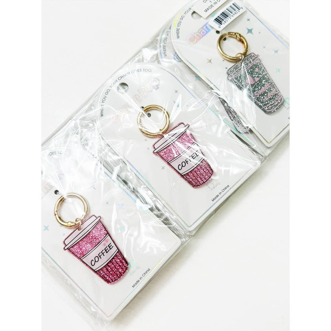 Sparkled Coffee Keychain