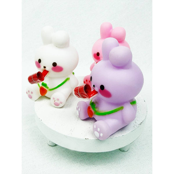 Cute Bunny Roll Up Tongue Squeeze Toy