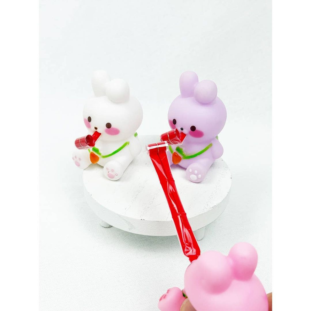 Cute Bunny Roll Up Tongue Squeeze Toy