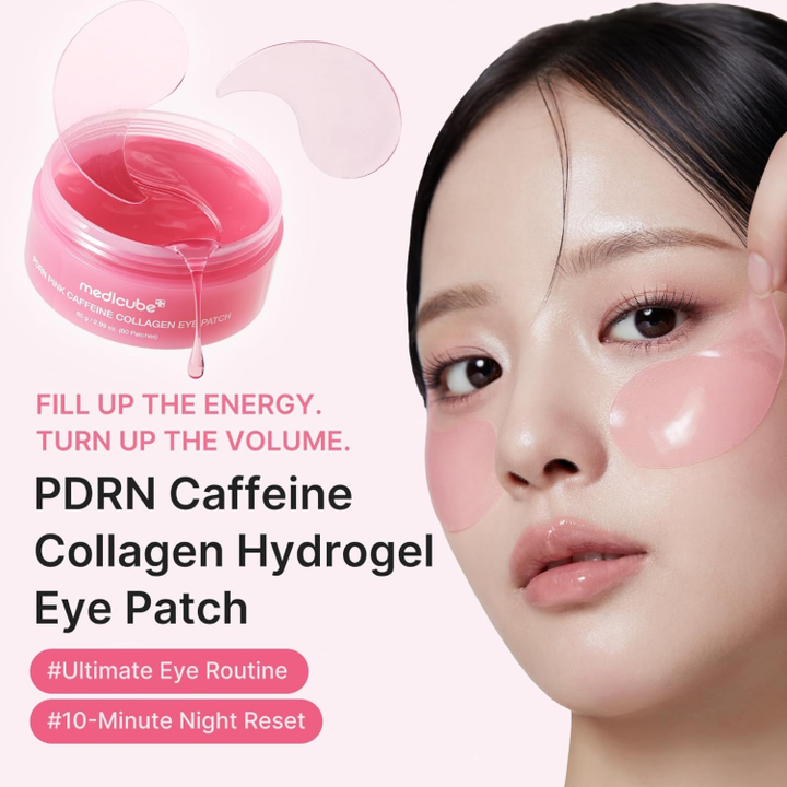 MEDICUBE PDRN Pink Caffeine Collagen Eye Patch (60 pieces)