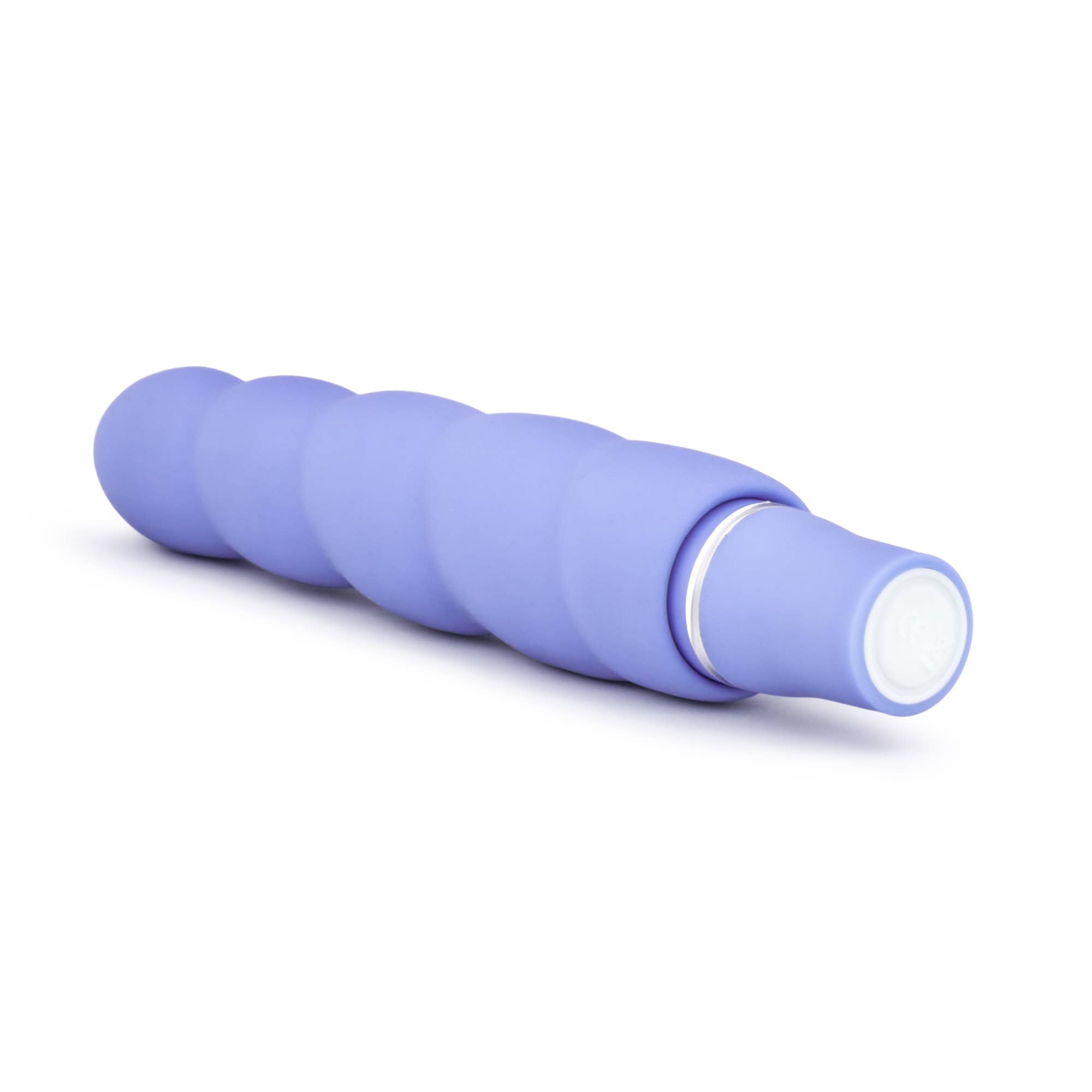 Luxe - Anastasia - 10 Functions Spiral Silicone Vibrator: Periwinkle