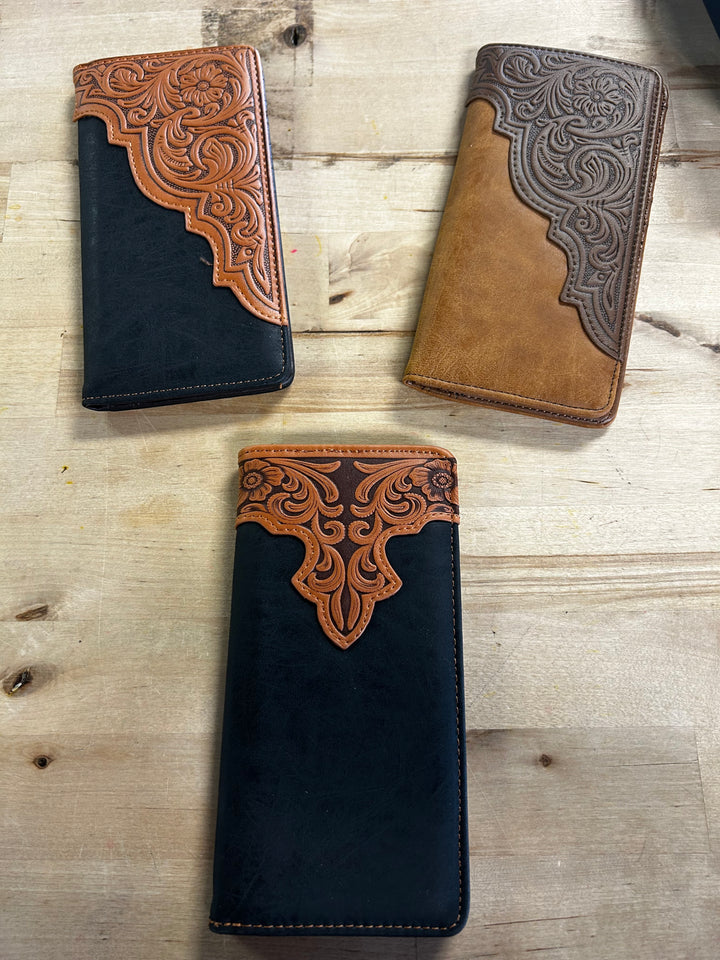 Men's Tooled Leather Wallet