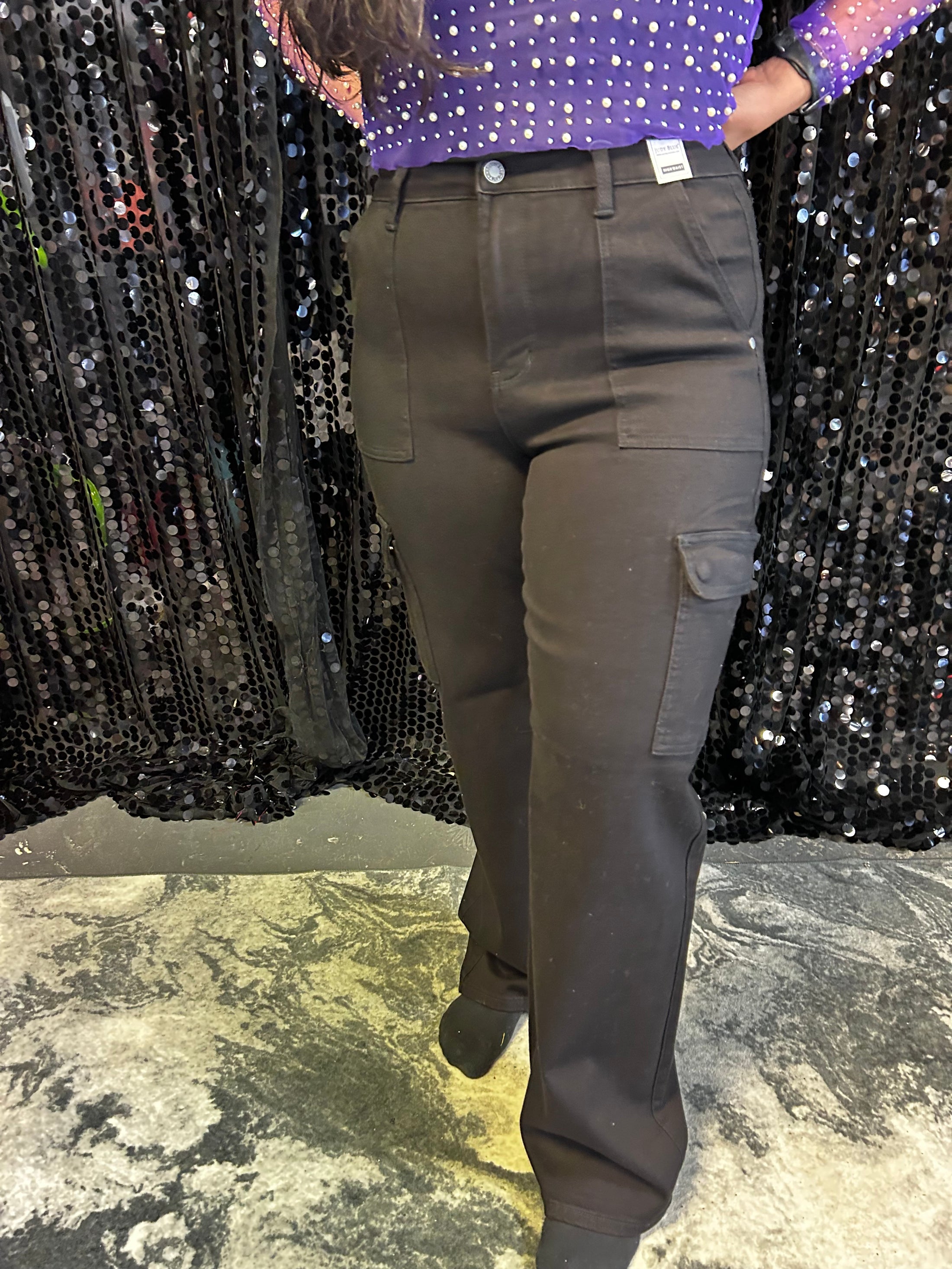 Judy Blue High Waisted Cargo Wide