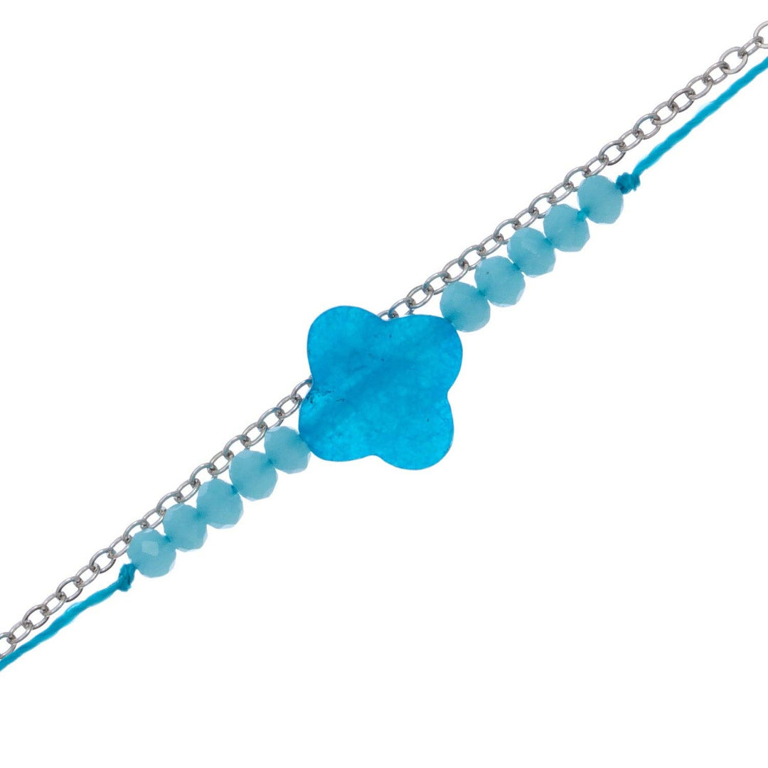 Beaded Sea Glass Anklet