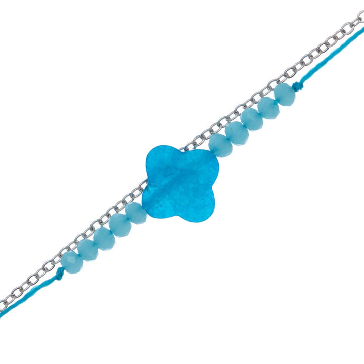 Beaded Sea Glass Anklet