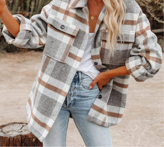 Grey Flannel Shacket