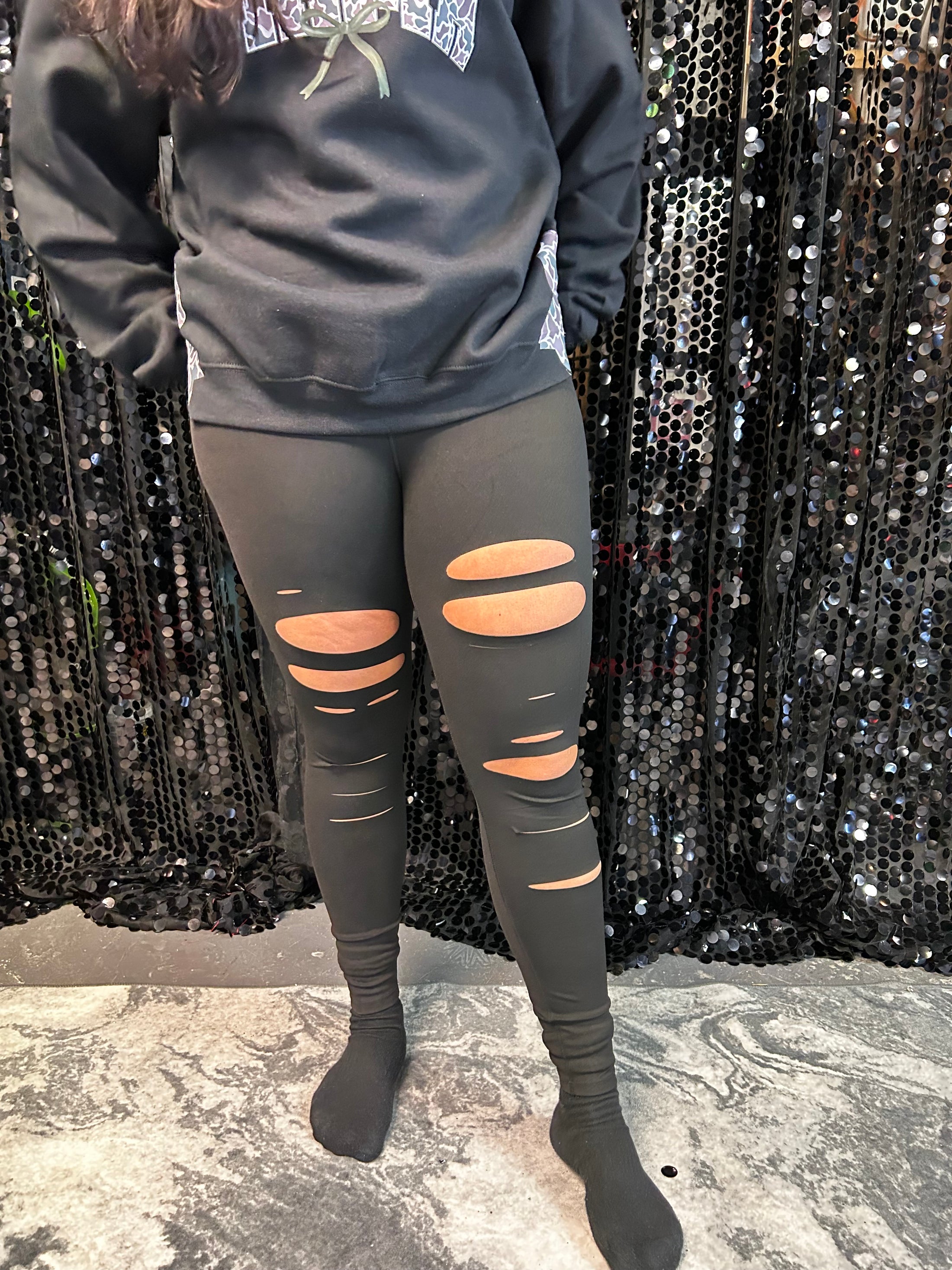 Juliana Laser Cut Leggings