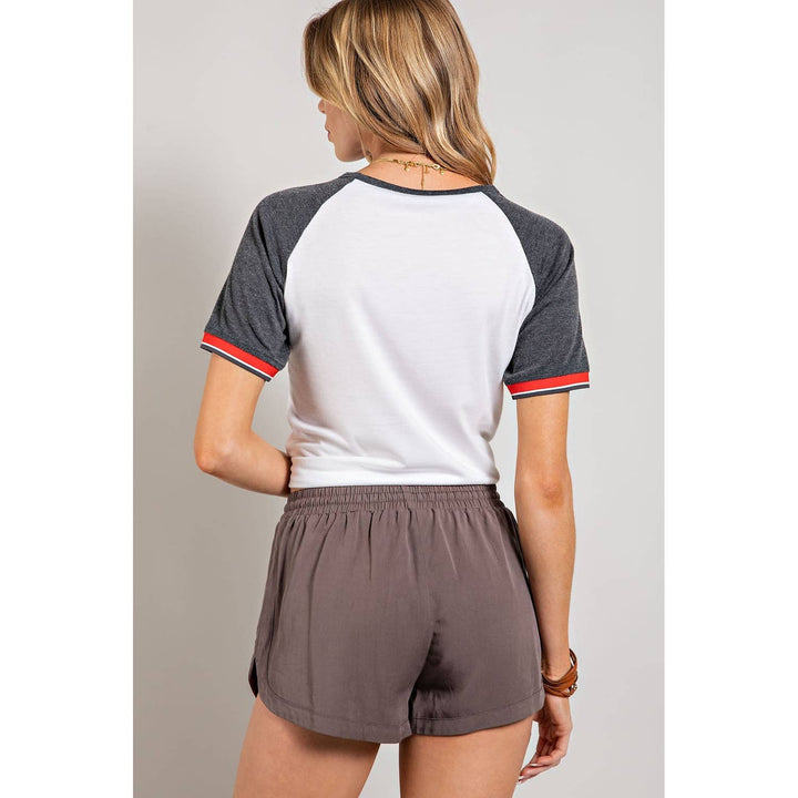 Woven Drawstring Shorts